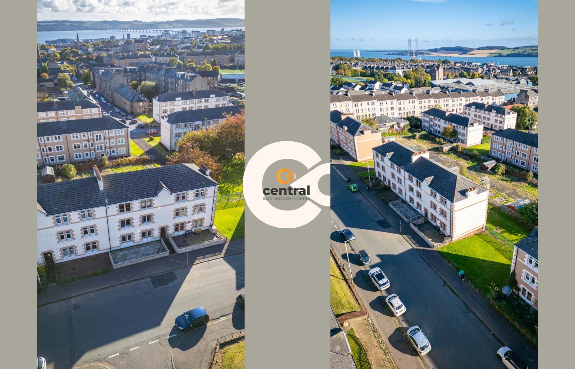 Central Serviced Apartments - 2 Bedroom - Free Street Parking - Fast Wifi - Smart Tvs In All Rooms - Ground Level - Family Neighbourhood - 3 X Double Beds - Heating 24-7 - Trade Stays - Weekly & Monthly Offers Dundee Exteriér fotografie
